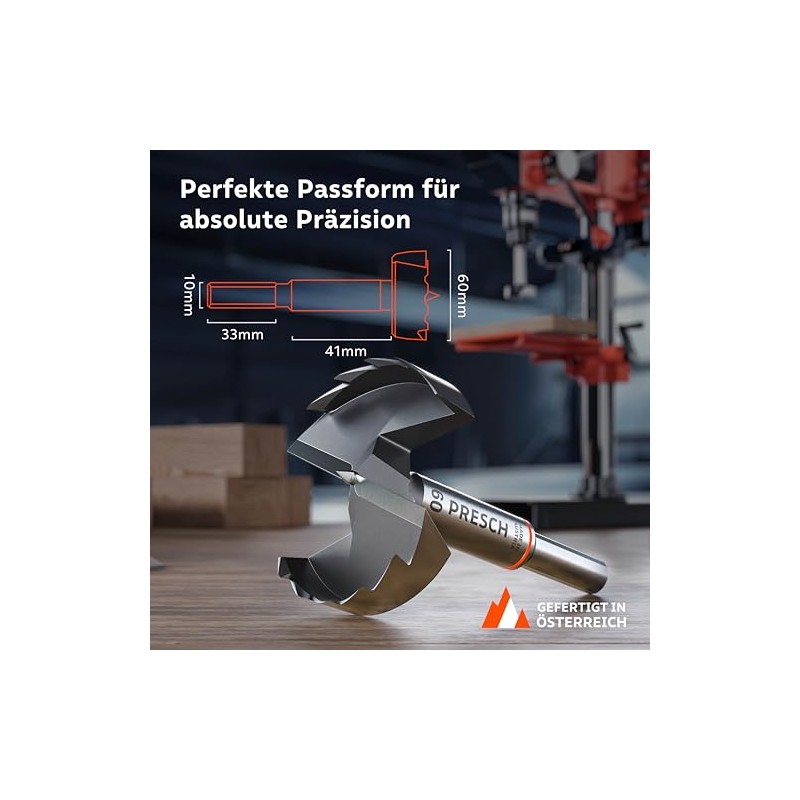 Presch Forstner drill bit, diameter 60 mm, extremely sharp, durable