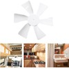 Riloer Replacement White RV 6" Vent Fan Blade, with Vent