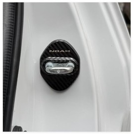 MEKOMEKO Toyota New Noah NOAH 90 Series Dedicated Striker Cover Door Lock Cover Plated Accessory Interior Parts Stainless Steel 4PCS New Noah NOAH 90 Series January 2022~ [Carbon Finish] NA-MSGK
