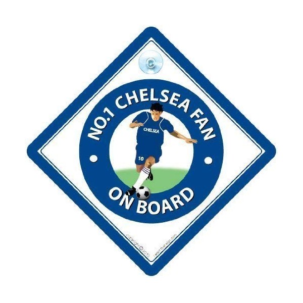 Texsport No.1 Chelsea Fan Car Sign, Footbal Sign, Chelsea, Football