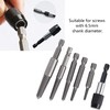 Wjelet 1/4" Hex Shank Screw Extractor, Damaged Screw Extractor Set,