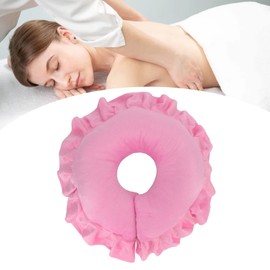 Face Massage Pillow Face Spa Beauty Salon Care Pillow Body Relax Massage Headrest Pad Washable Head Cover for Massage Tables Massage, Head Cushion, Neck Pillow (Pink)