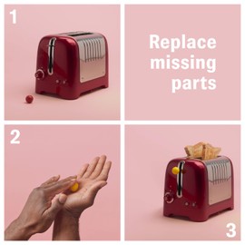 Tesa Sugru Super Glue - Waterproof Wood Glue for Home Improvement & Crafts - Use as a Poster Putty or Silicone Adhesive for Repairing & Bonding - 8 Pack - Black, White & Gray (3.5g/ea)