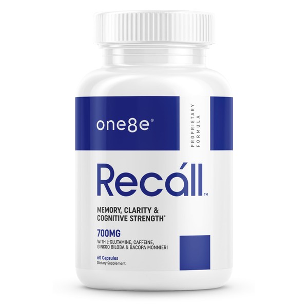 ONE8E Recáll – Nootropic Brain Supplement with Lion’s Mane, Bacopa,