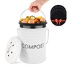 Vipush Compost Bin with Lid Small Countertop Compost Bin includes