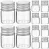 Small Mason Jars 12pcs Mini Glass Bottle Clear Sealed Jars