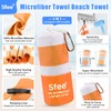 Sfee 2 Pack Microfiber Beach Towel, Quick Dry Towel Camping