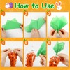 JANYUN 60 Set Clear Easter Carrot Cone Shaped Treat Bags