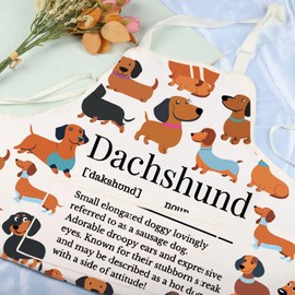 VAMSII Dachshund Gifts for Dachshund Lovers Dachshund Owners Apron Dachshund Gifts for Women Wiener Dog Gift (DachshundApron)