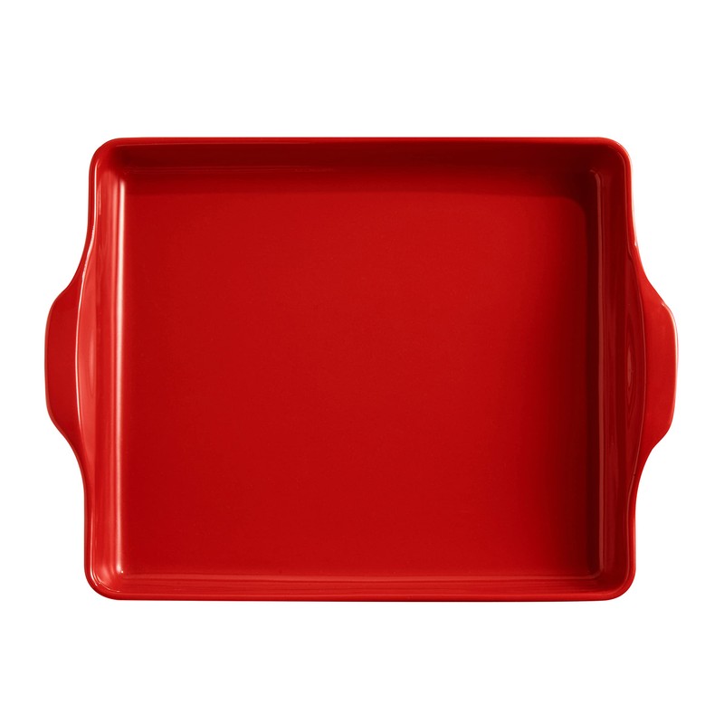 Emile Henry, Burgundy Focaccia Bread Pan/Detroit Style Pizza, 15.9 x