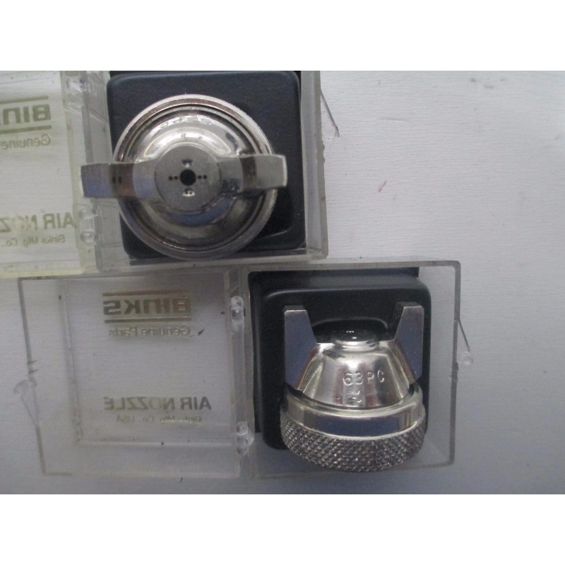 Binks 2 GENUINE BINKS 63 PC SPRAY GUN NOZZLE ,