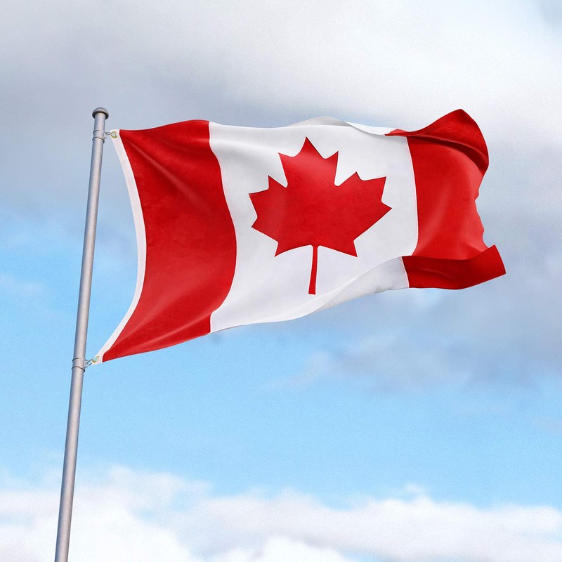 FLAGBURG Canada Flag 3x5 FT, Canadian Flags Durable Embroidered Maple