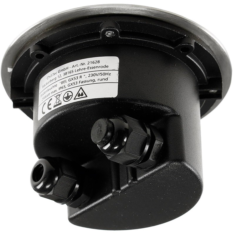 Ceiling light GX53 BEL "R" Round Stainless Steel IP65