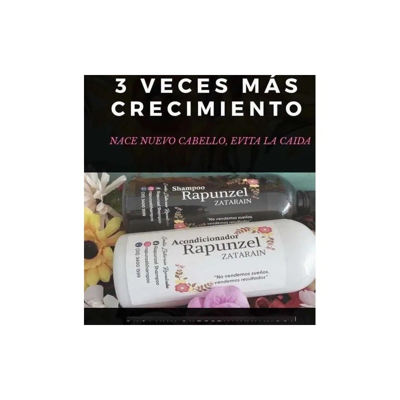 Kit Rapunzel Champoo Y Acondicionador Y Colágeno