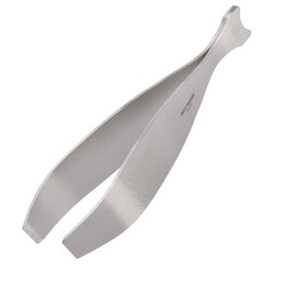 Westmark Fish Bone Tweezers, with Scale Embossing and Fin-Shaped Tweezer End, Stainless Steel, Length: 13.8 cm, Silver, 66082280