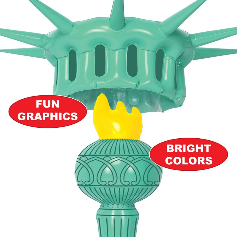 Beistle 60880 Novelty Inflatable Adult Statue of Liberty Costume Crown