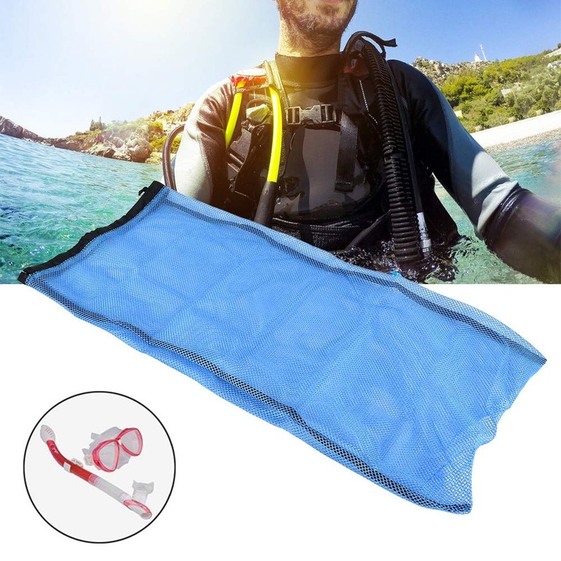 Keenso Dive Net Bag, Dive Drawstring Bag Portable Nylon Mesh