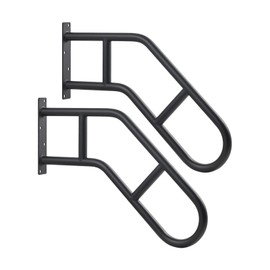 Joyofcife Hand Rails for Outdoor Steps & Elderly (Max 800LBS),U-Shape Wall Mount Stair Railing, Porch, Deck & Garden Grab Bar, Safety Handle for Garage, 2 Pack