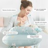 Topchances Pregnancy Pillow,Nursing Pillow Multifunctional Breastfeeding with 100% Cotton Pillowcase