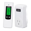 Wireless Thermostat Outlet Temperature Auto Detection LCD Backlit Temperature Controller