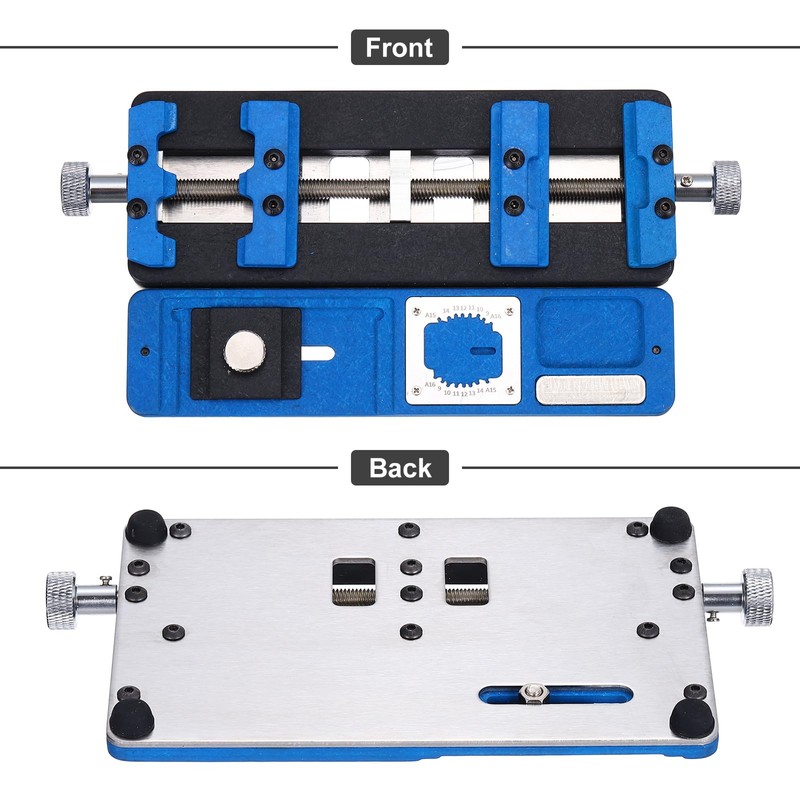 PATIKIL Adjustable PCB Fixing Holder,3.5"x7.4"x0.6" Multifunctional PCB Circuit Board Holder