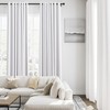 Jowels Cortinas Opacas De Lino Blanco De 100" De Largo,