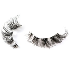 Half False Eyelashes 10 Pairs Clear Band Natural D Curl Strip Lashes Like Volume Eyelash Extensions Natural Wispy Hybrid Strip Lashes Artificial Eyelashes (DD14)