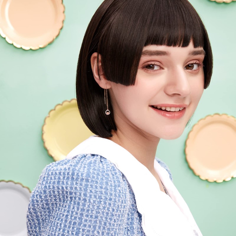 Sterling Silver Drop Earrings for Women Rose Gold Chain Earrings