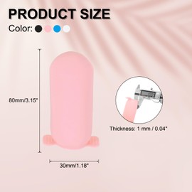 PATIKIL 8 Pack Silicone Travel Bottle Covers, Leak Proof Toiletry Sleeves Travel Container Luggage Reusable Accessories for Travel Toiletries Bag Suitcase, White/Black/Pink/Blue