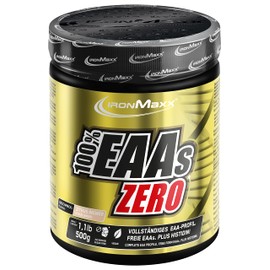 IronMaxx 100% EAAs Zero - Zitrus Ingwer 500g Dose | EAA-Pulver, vegan und zuckerfrei mit allen 8 essentiellen Aminosäuren | fruchtiger Geschmack, frei von Konservierungsstoffen