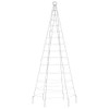 vidaXL LED Christmas Tree for Flagpole, 200 LEDs, Warm White,