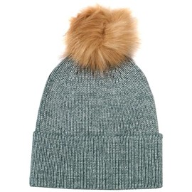 PIECES Women's Pcbina Wool Hood W. Fold Up Noos BC Hat, Trooper, One Size Fits All