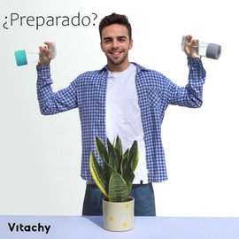 Vitachy 2 x Glas-Sprühflaschen mit Silikonbasis, 500 ml, Glas-Sprühflaschen für Pflanzen, Frisuren und Haustiere, Wasserzerstäuber (Blau - Pastellgrau)