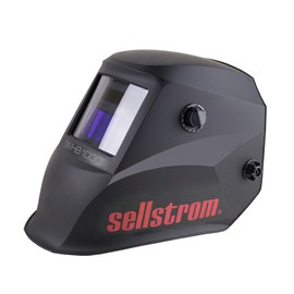 Sellstrom Lightweight,Ergonomic Design,Nylon,Blue Lens Technology,All-Day Comfort,Excellent Optical Clarity,Advantage Series Welding Helmet with ADF Technology,Black/Red,7'Wx 13'H x 5'L,S26100