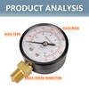 Innfeeltech 1-Pcs 50 mm Well Pump Pressure Gauge BSP 1/4