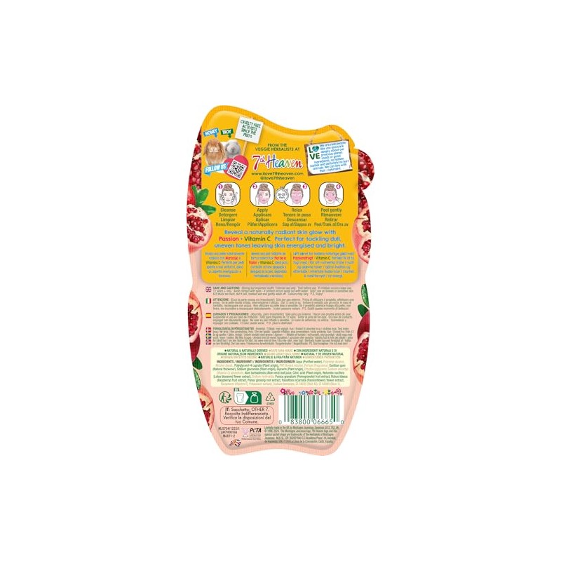 7th Heaven 7th Heaven Passion Peel Off Face Mask with