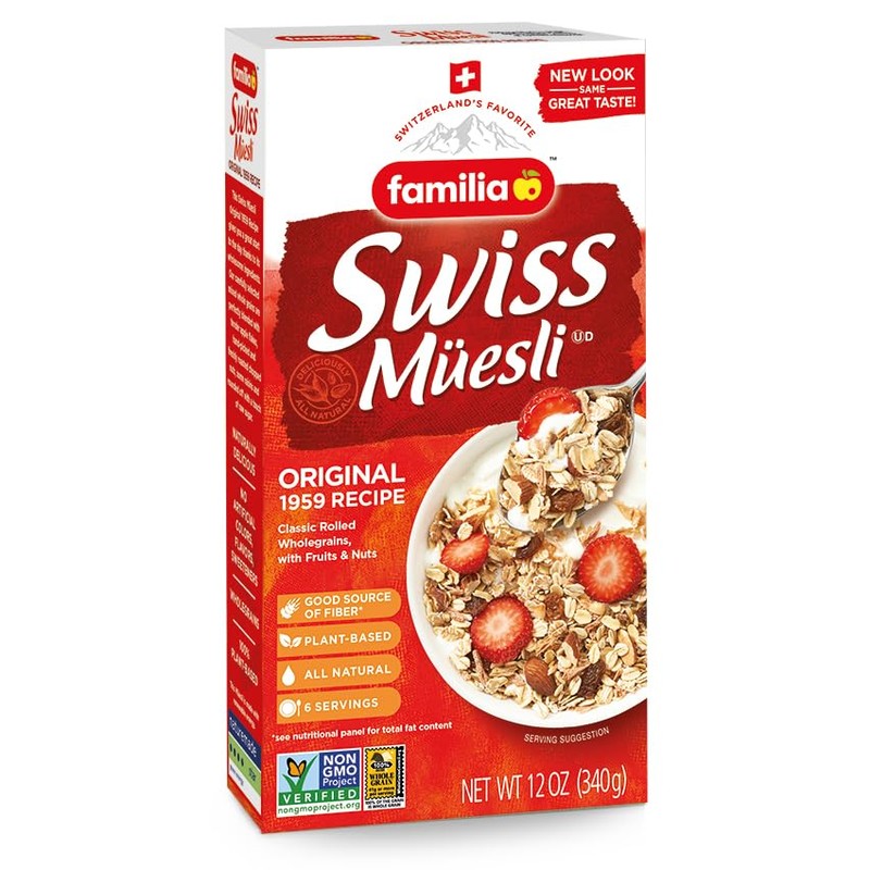 Familia Swiss Muesli Cereal, Original Recipe with Fruit and Nuts