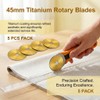 5PCS Rotary Cutter Blades 45mm Replacement Fabric Cutter Wheel