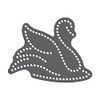 Rhinestone Genie SWAN 5" Magnetic Rhinestone Template, Black