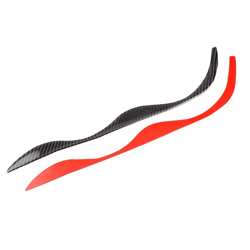 Carbon Fiber Headlight Eyebrows Trim Sticker Fits for E46 323i