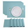 Disposable Pale Blue Paper Placemats for Dining Table - 100-Pack