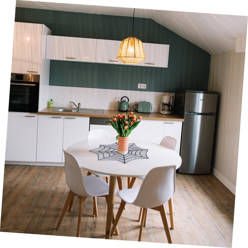 COLLBATH 2pcs Home Table Cloth Tablecloths Set Non-Slip Heat-Resistant Skin-Friendly