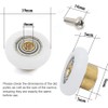 Set of 4pcs 19mm Stainless Steel Shower Door Wheels Rollers