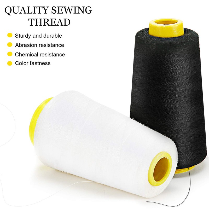 6 Rolls 3000 Yard (Each) Sewing Thread Serger Sewing Machine