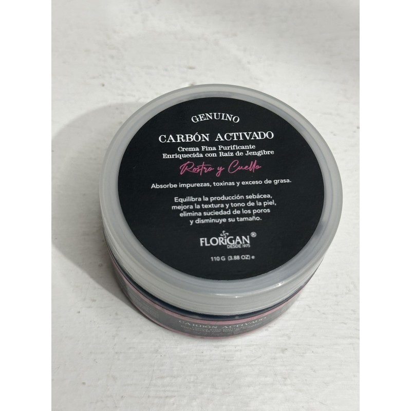 Crema Fina Purificante Carbon Activado Florigan® 110grs.