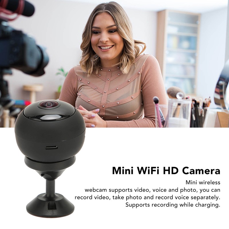 Wireless Mini Camera Panoramic View Security Intelligence WiFi HD Night