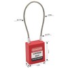Tiardey Generic Stainless Steel Cable Padlock Lockout Isolation Lock Security