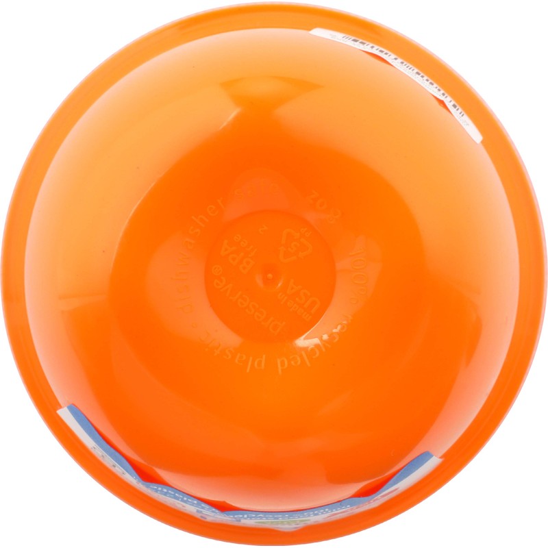 Preserve 8 oz 1 Count Round Orange Food Storage Container,