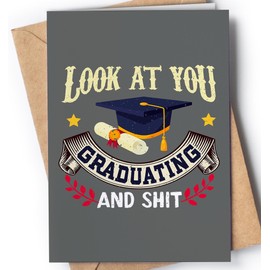 Graduation Card - Funny Graduation Card - Graduation Cards 2025 - College Graduation Card - High School Graduation Card - Granddaughter Graduation Card - Grandson Graduation Card - Congratulations