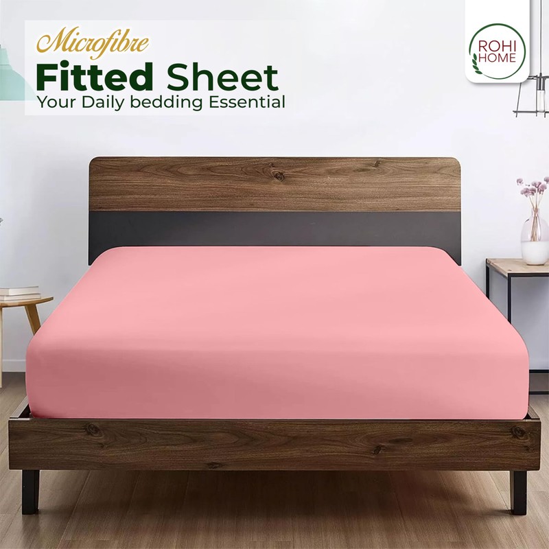 Rohi 40cm Deep Microfibre Fitted Sheet Double Bed – Comfy